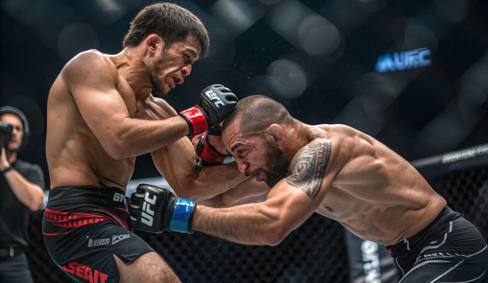 Удары коленями в ММА техника и работа в клинче