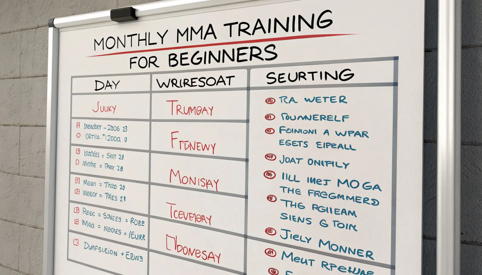 Программа ММА на месяц для новичков с прогрессией