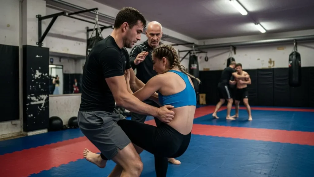 Броски в ММА простые варианты для новичков в клинче