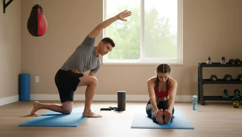 Растяжка и мобильность для ММА дома для новичков