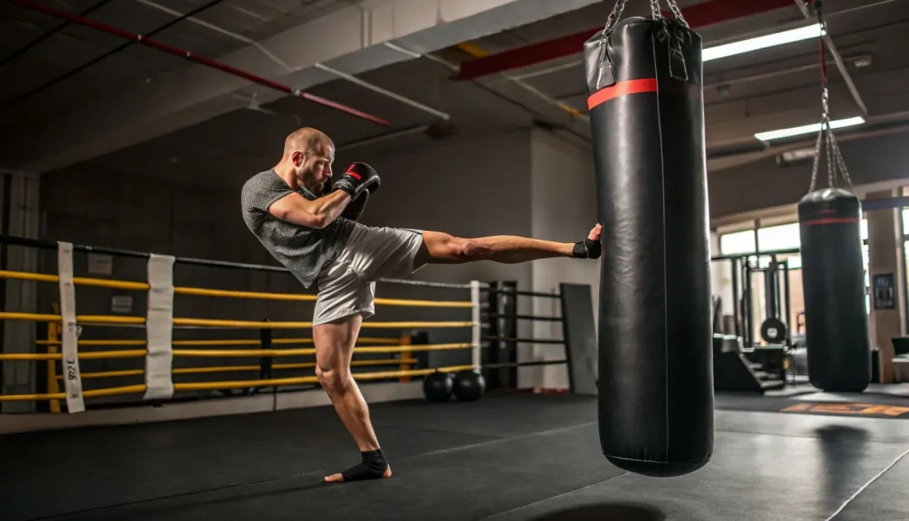 Удары ногами в ММА как правильно бить лоу кик новичку