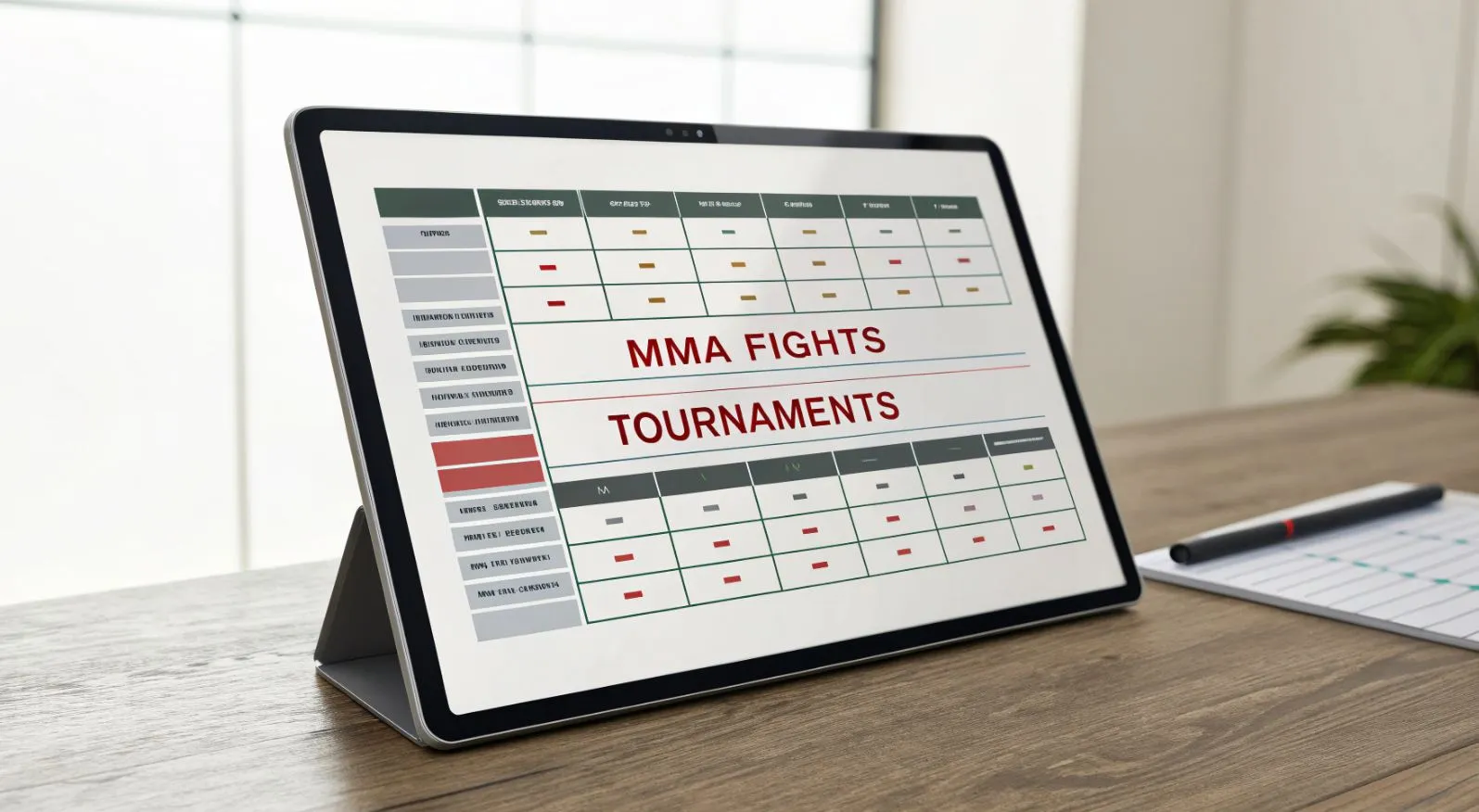 Расписание трансляций ММА и турниров по датам
