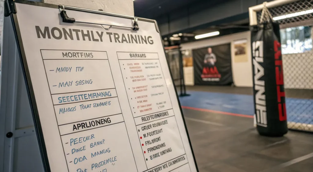 Программа тренировок ММА на месяц для начинающих