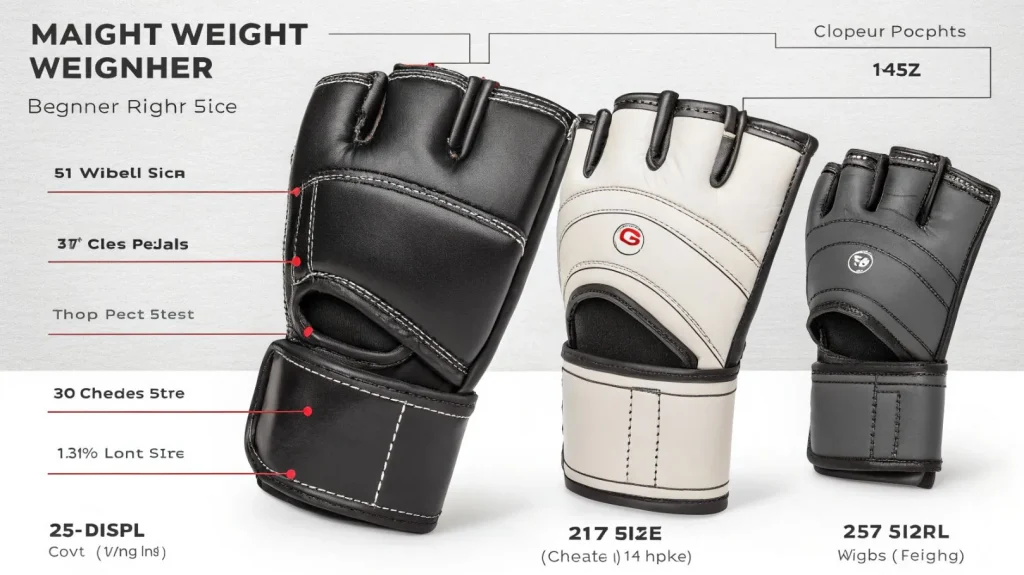 Перчатки для ММА как выбрать размер и унции новичку