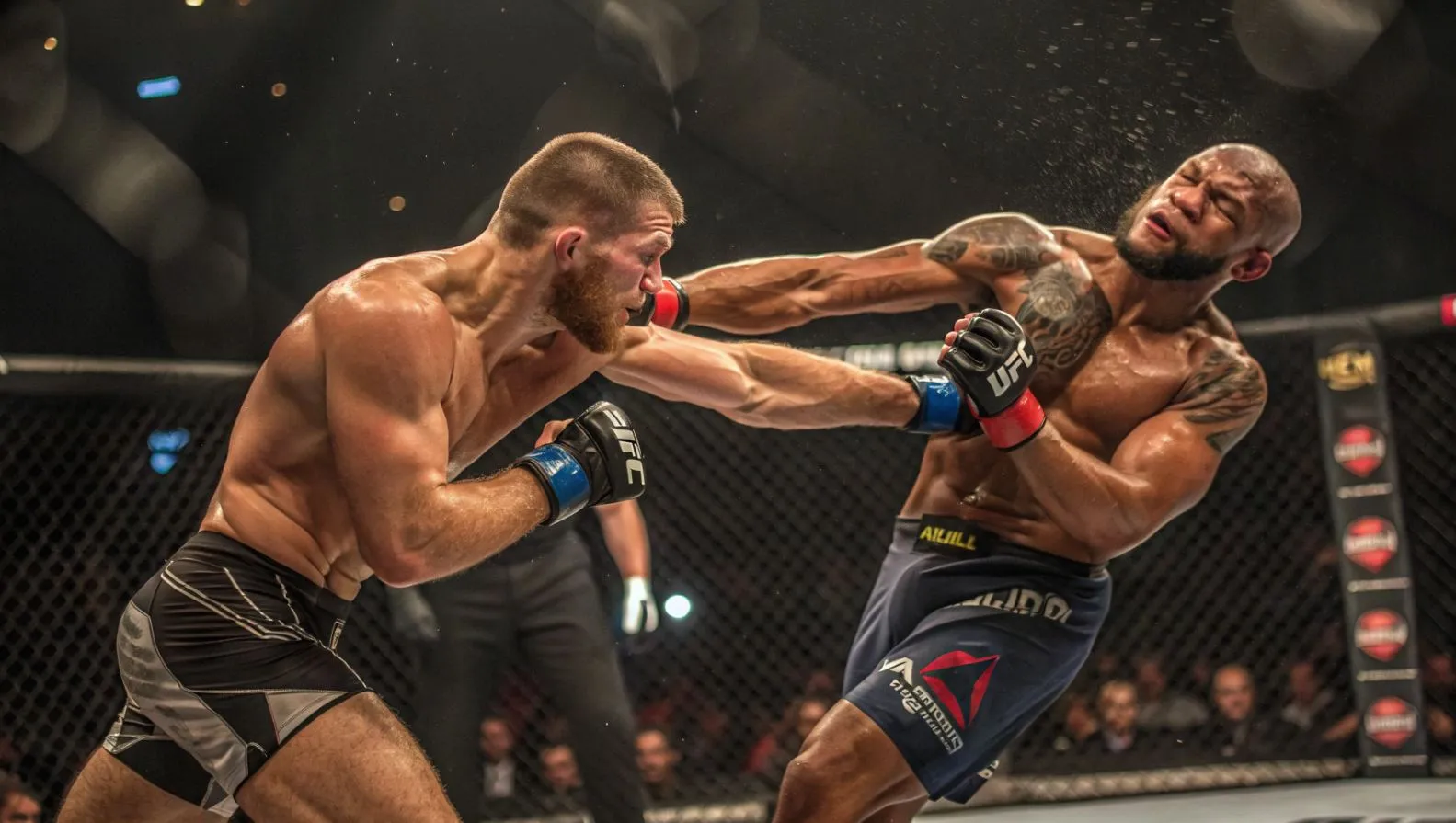 Борьба у сетки в ММА как давить и делать перевод