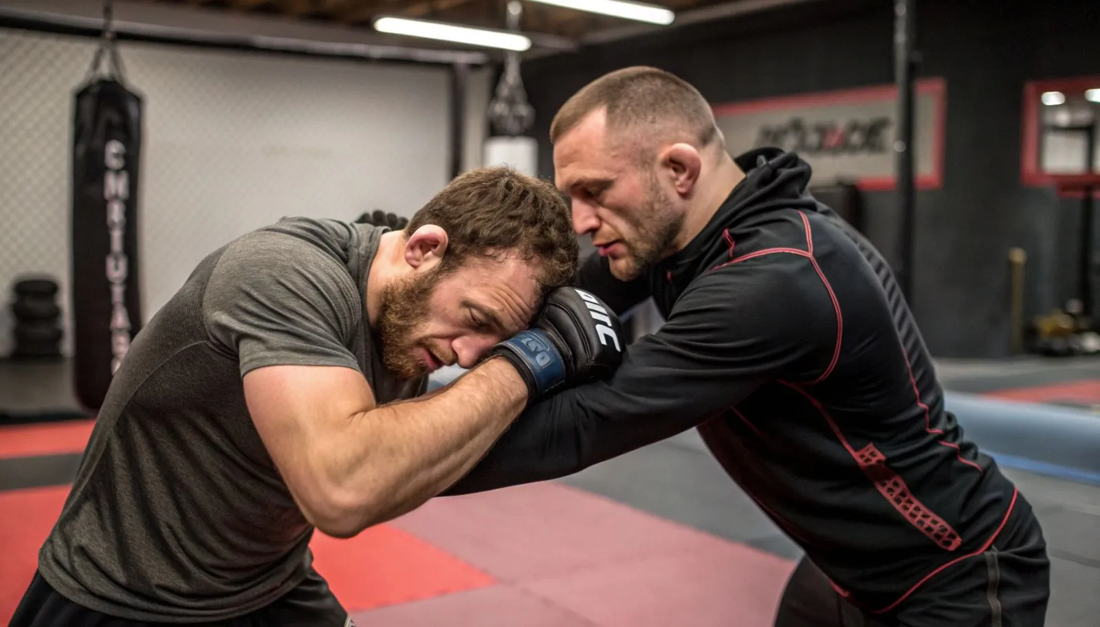 Защита от тейкдауна в ММА спролл и контроль рук